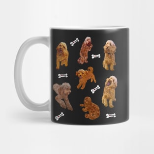 Cavapoo Cavoodle puppy pattern - I love dogs! cute cavalier king charles spaniel Mug